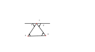 suma de angulos interiores de un triangulo