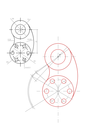 tangentes curvas pieza