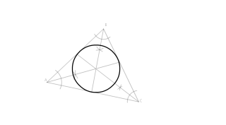 Circunferencia inscrita en un triángulo