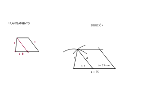 Trapecio Escaleno dados los lados paralelos y el valor de c y d