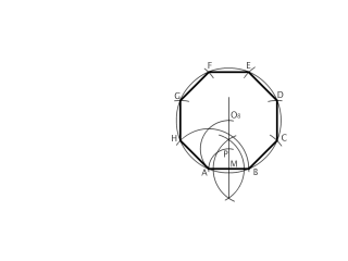 Octogono regular dado el lado.