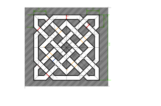 Trazado de lacería recta