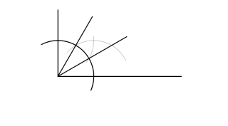 Ángulo dividido en tres partes iguales