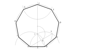 Eneágono a partir del lado