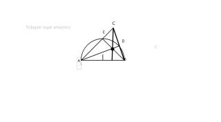 Triángulo según Ortocentro