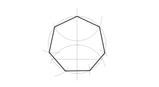 Heptágono inscrito