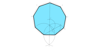 eneágono a partir de su lado