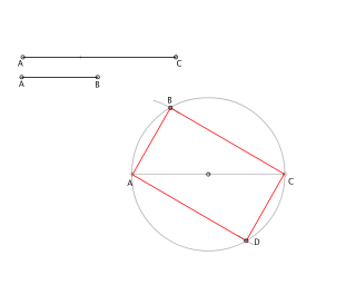 Rectangle donats el COSTAT  I LA DIAGONAL