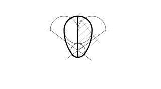 Ovoide dado el eje mayor