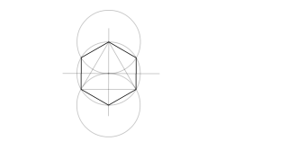 Trazado de hexágono regular