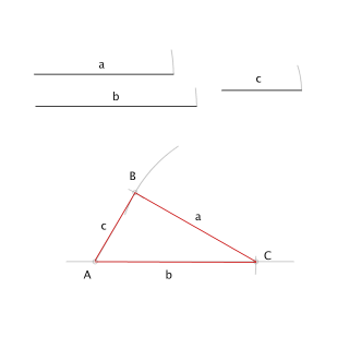 Triángulo a partir de lados