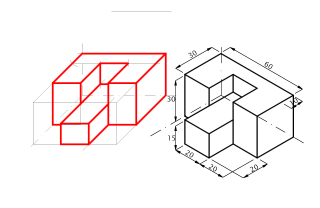 Axo_03_PL4_Làmina3A. (Resolta per mitjà d'un prisma)