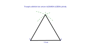 TRIANGELUAK - Triangelu aldekidea eraikitzen