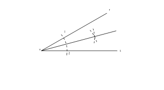 Bisectriz de un ángulo cualquiera