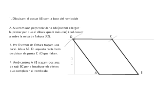 ROMBOIDE CONEGUTS ELS COSTATS I LA ALTURA