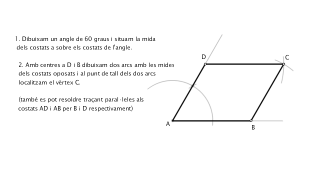 ROMBOIDE CONEGUTS ELS COSTATS I UN ANGLE