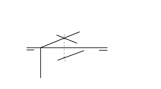 Intersección recta - plano proyectante