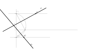 Halla las tangentes desde un punto exterior de la parábola