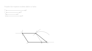 Trazado dun trapecio escaleno dados os lados