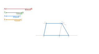 Trazado de un trapecio escaleno dados los lados