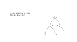 PERPENDICULAR A UN SEGMENTO POR SU EXTREMO