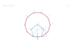 Construcción del decágono regular a partir del lado