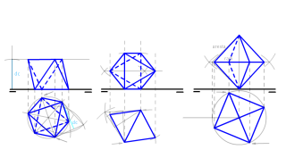 Representació de l'octaedre en dièdric