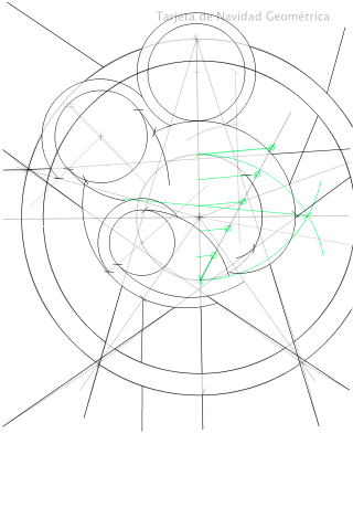 Tarjeta Navidad Geométrca