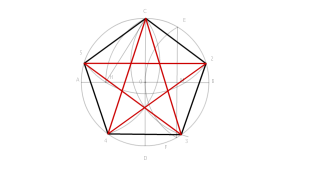 CONSTRUCCION DE UNA ESTRELLA DE 5 LADOS