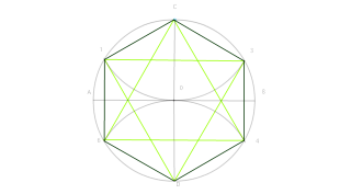 Contrucción de una estrella de 6 puntas
