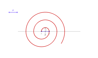 Construcción de una espiral conocido el paso