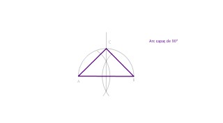 Construcció de triangle isóscles rectangle