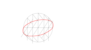 elipse conociendo dos diametros conjugados 