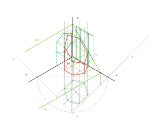 Ejercicio 3. SISTEMA AXONOMÉTRICO. Dibuja las proyecciones del tronco de prisma que se producen al seccionar con el plano alfa