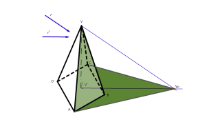 Ombra di piramide n Assonometria