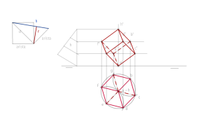 Cubo con vertice apoyado en el php
