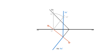 Transformar un plano oblicuo en proyectante_Cambio de plano