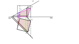 Sección de un cubo por un plano cualquiera.