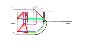 Sección de prisma de base triangular por plano paralelo a LT.
