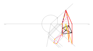 intersección pirámide-plano oblicuo