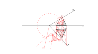 Sección PLANO OBLÍCUO-PIRÁMIDE RECTA
