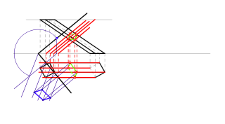 sección prisma oblicuo-plano oblicuo