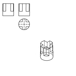 Figura en isometrico cilindrica 2