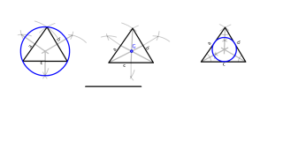 Circulos dados triangulos