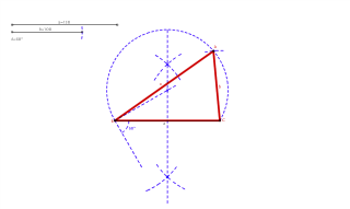 14 - Construir un triángulo conocido su lado a, el ángulo opuesto A y el lado b