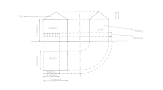 planta alzado y perfil