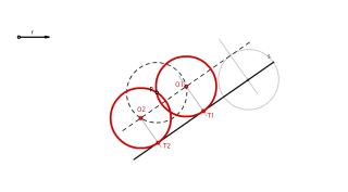CIRCUNFERENCIAS TANGENTES A UN PUNTO Y UNA RECTA DADO R