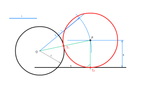 circunf. tangente a recta y circunf.