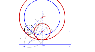 CIRCUNFERENCIA TANGENTE A R Y C DADO T EN R POR DILATACIÓN