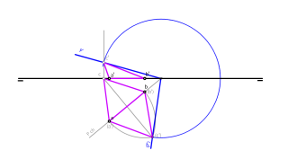 Hallar un triángulo equilátero con un vértice contenido en PV